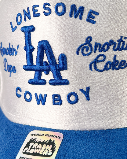 Lonesome LA Cowboy 3D Embroidered Satin Snapback Hat