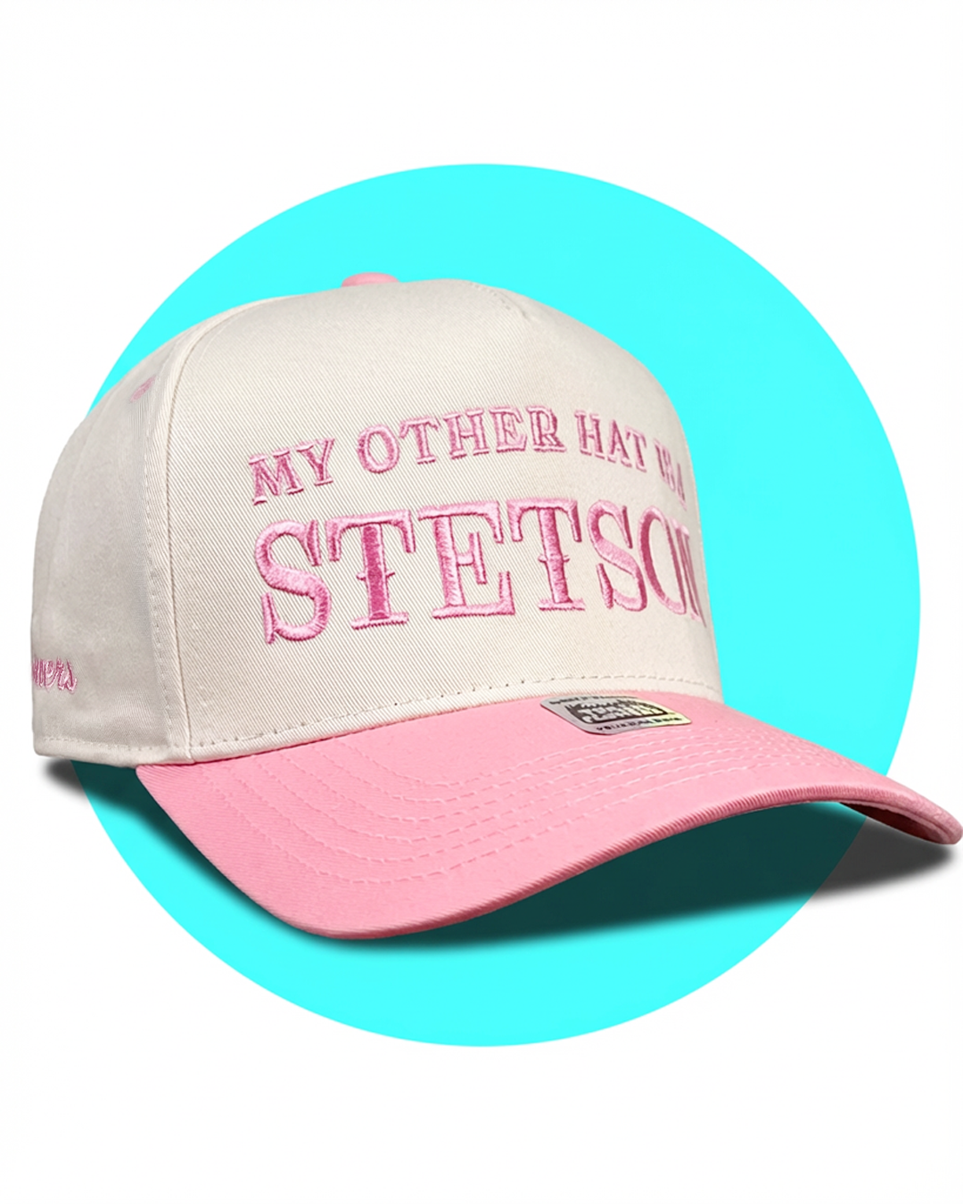 My Other Hat is a Stetson Snapback Pink Trucker Hat