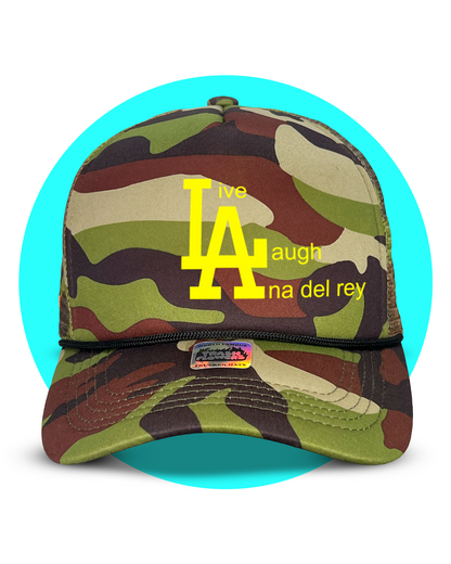 Live Laugh Lana Del Rey Trucker Hat in green