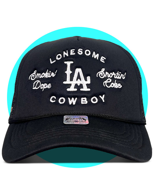 Lonesome LA Cowboy Smokin' Dope Trucker Hat
