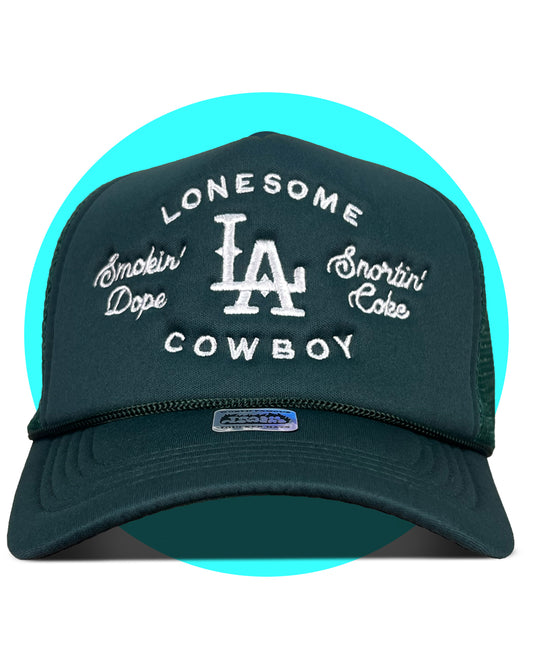 Lonesome LA Cowboy Smokin' Dope Trucker Hat