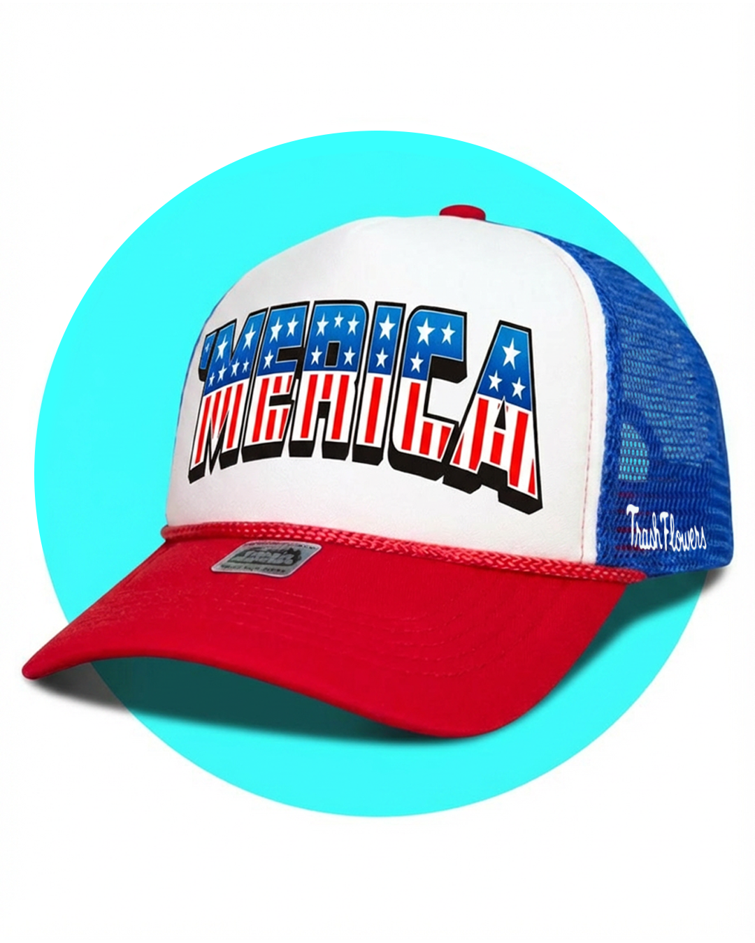'Merica 4th July Trucker Hat