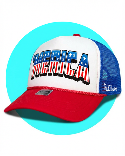 'Merica 4th July Trucker Hat