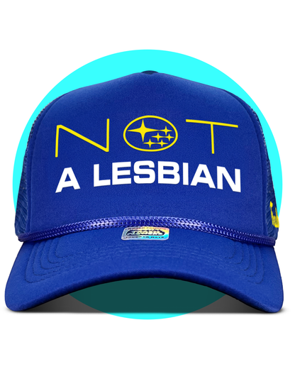 Defiant Not a Lesbian Subie Girl / Bro Trucker Hat