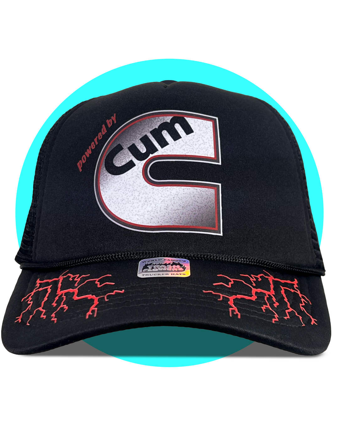 Powered by Cum-mins Powerstroker Trucker Hat