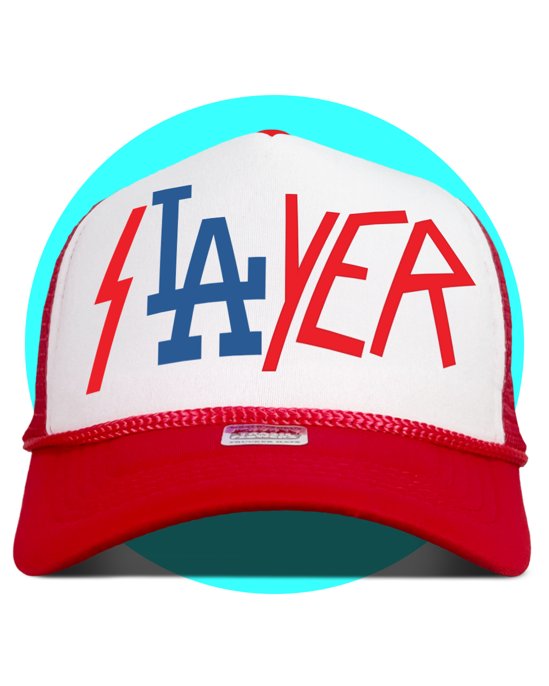 s-LA-yer Trucker Hat