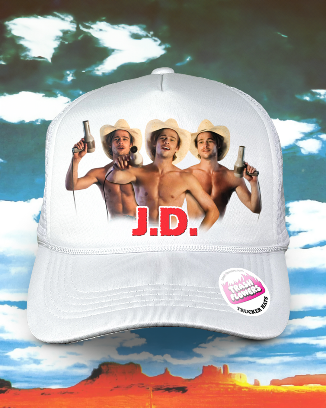 Brad Pitt Outlaw Thelma and Louise Trucker Hat