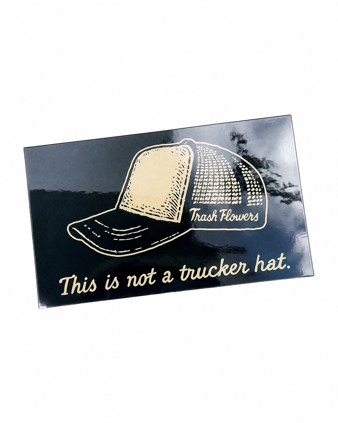 This is Not a Trucker Hat Sticker