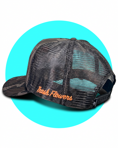 Titties and Beer Mossy Oak Camo Embroidered Trucker Hat