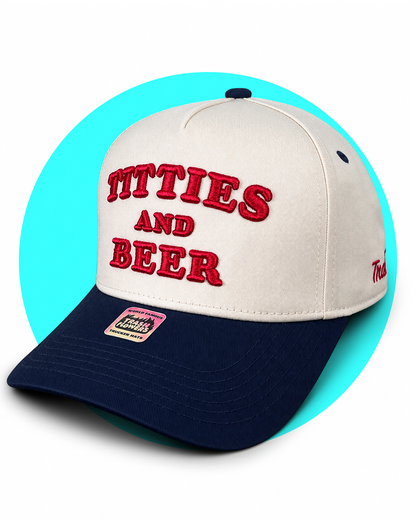 Titties and Beer 3D Embroidered Snapback Hat