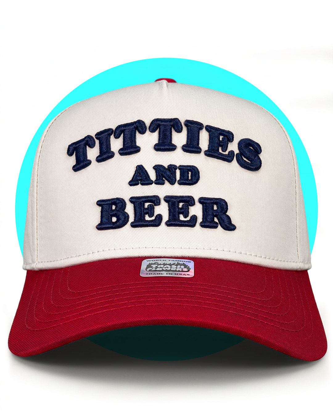 Titties and Beer 3D Embroidered Snapback Hat