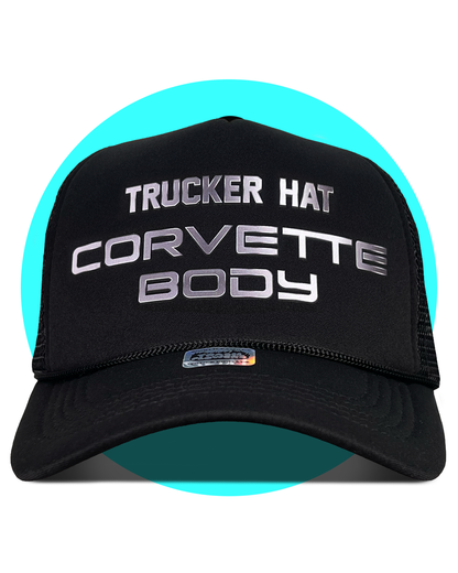 Trucker Hat Corvette Body Trucker Hat in black