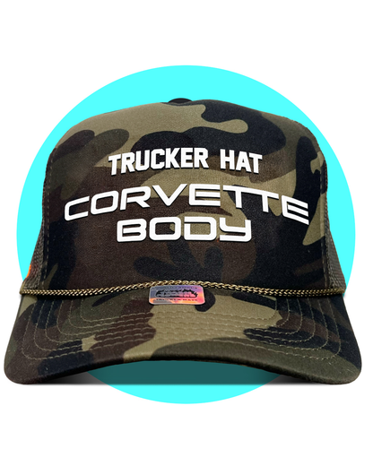 Trucker Hat Corvette Body Trucker Hat in camo