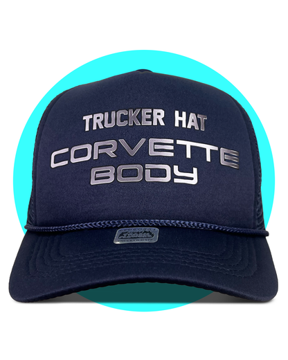Trucker Hat Corvette Body Trucker Hat in navy