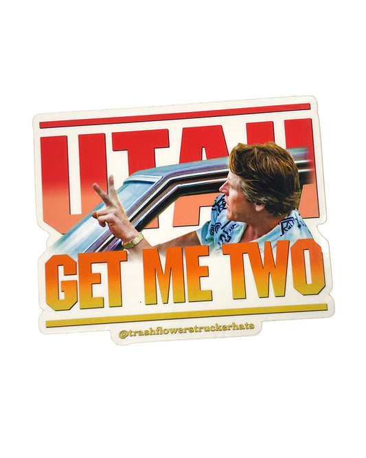 Utah Get Me Two Die-cut Clear Sticker