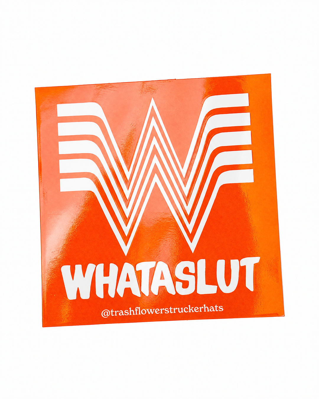 Whataslut Glossy Vinyl Bumper Sticker