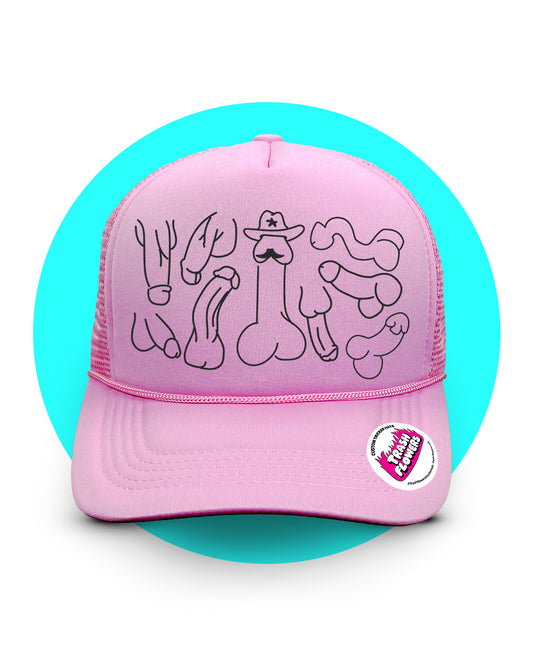 D Head Trucker Hat
